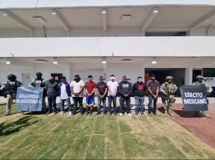 Capturan a líder delicuencial y ocho cómplices en Matamoros