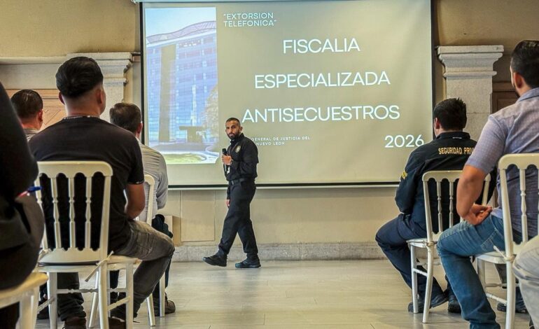 Fiscalía de NL da pláticas sobre preventivas sobre el delito de la extorsión
