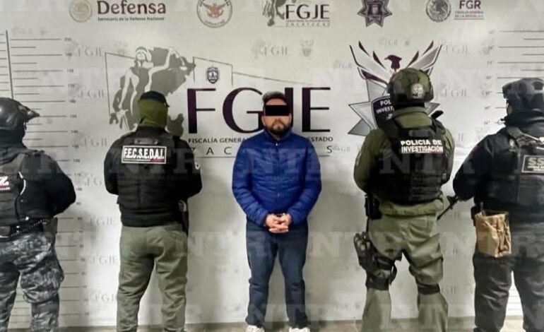 Detienen a ex director de Seguridad de Tlaltenango, Zacatecas, era secuestrador