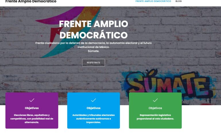 Crean nuevo frente contra la reforma electoral de Sheinbaum