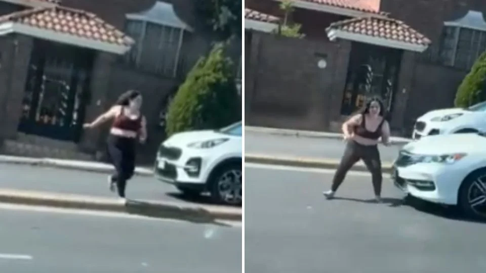 Intenta mujer cruzar Paseo de Los Leones en pleno tráfico y termina arrollada