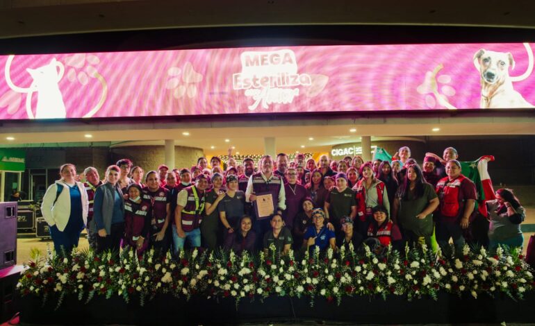 Esteriliza García a más de 7 mil mascotas en 10 días