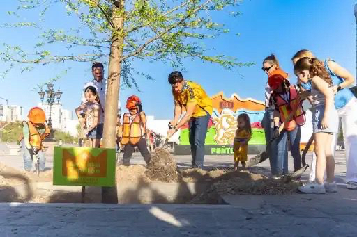 Un Sabino es el árbol un millón plantado en el actual sexenio estatal; Samuel y Mariana encabezan evento