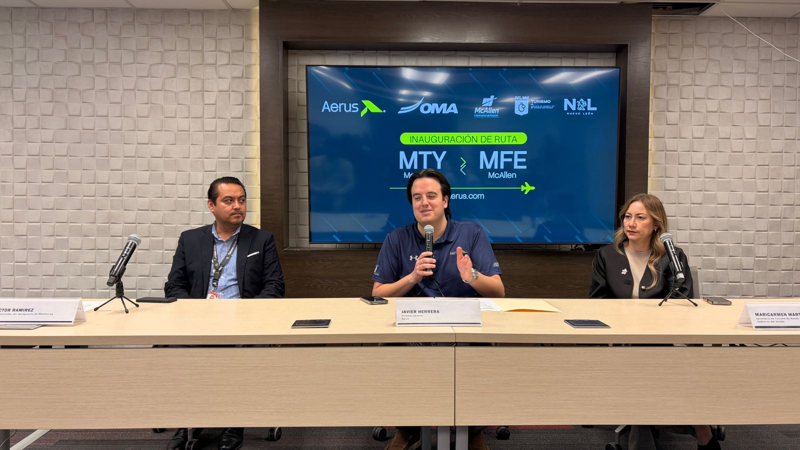 Abren ruta directa áerea entre Monterrey y la ciudad de McAllen, Texas