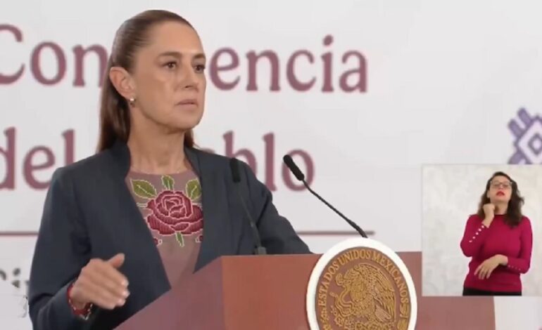 Asegura Sheinbaum no hay revanchismo político en detención de Karina Barrón