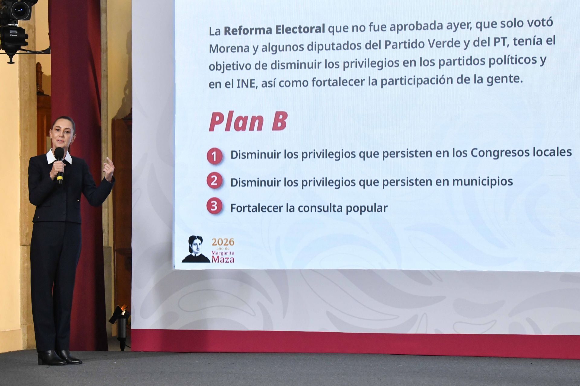 Presenta Sheinbaum el «Plan B» tras rechazo en Congreso a su propuesta de reforma electoral