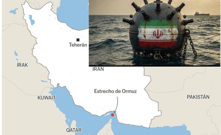 Lanza Trump amenaza a Irán de ataque jamás visto sino retira minas del Estrecho de Ormuz