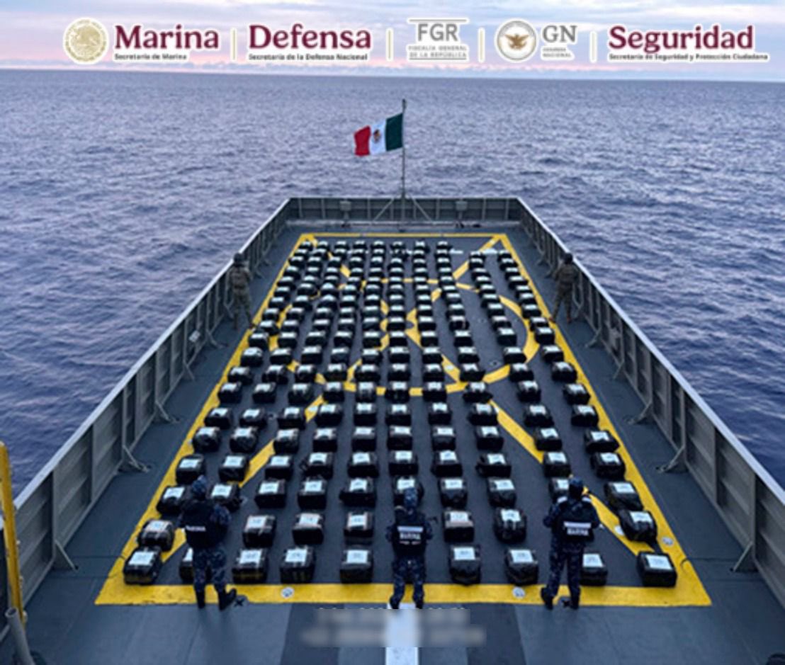 Incauta Marina 2 toneladas de cocaína frente a costas de Acapulco