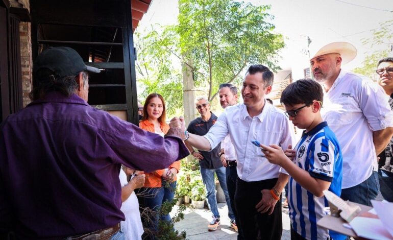 Luis Donaldo Colosio Riojas y autoridades estatales atienden a la ciudadanía en García