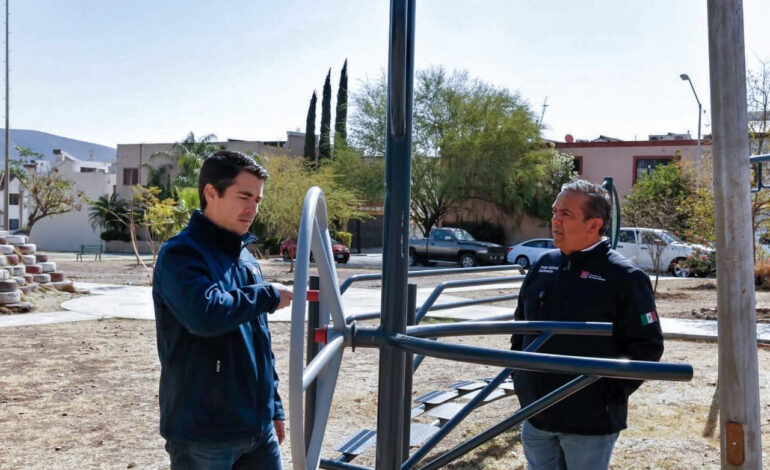 Supervisa Marcelo Segovia rehabilitación de parques y plazas