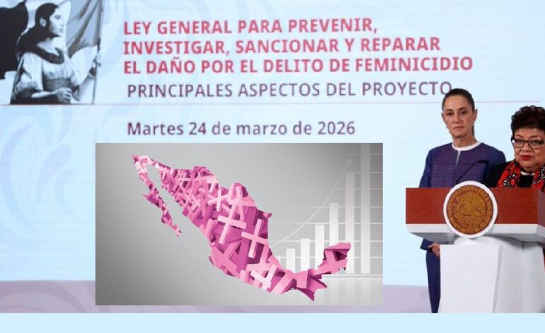 Presenta Gobierno reforma para homologar el delito de feminicidio en México