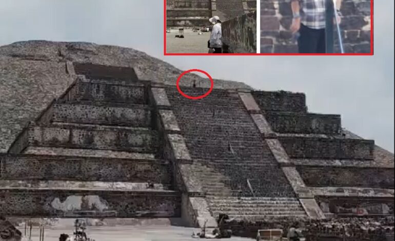 Hombre abre fuego en Pirámide de la Luna en Teotihuacán y mata a turista canadiense; se suicida