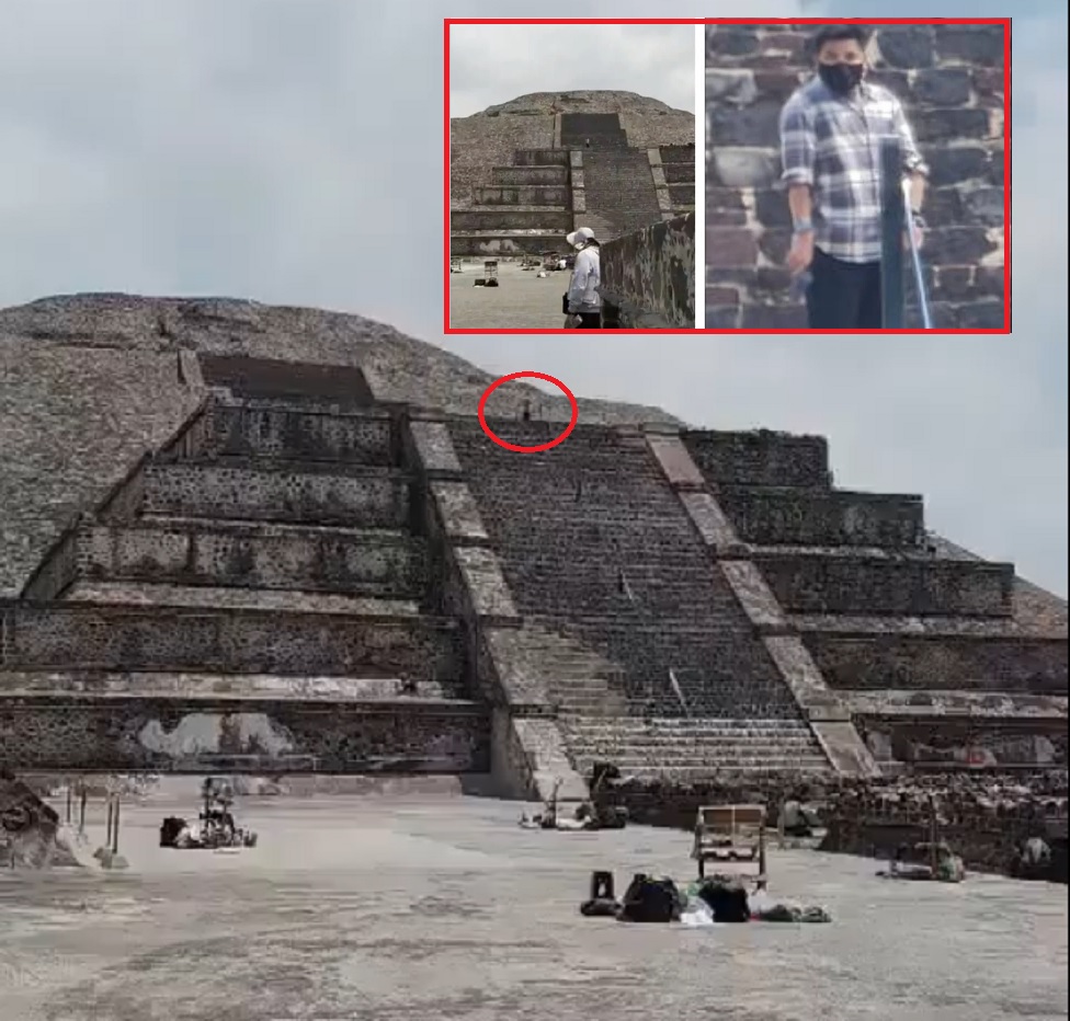 Hombre abre fuego en Pirámide de la Luna de Teotihuacán y mata a turista canadiense; se suicida