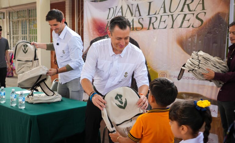 Fundación Diana Laura Riojas Reyes entregará mil mochilas a niñas y niños en la zona norte de Monterrey