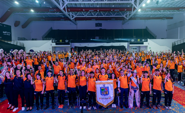 Abandera Gobernador a atletas de NL que participarán en Olimpiada Nacional y anuncia «Ayudemos a los Atletas»