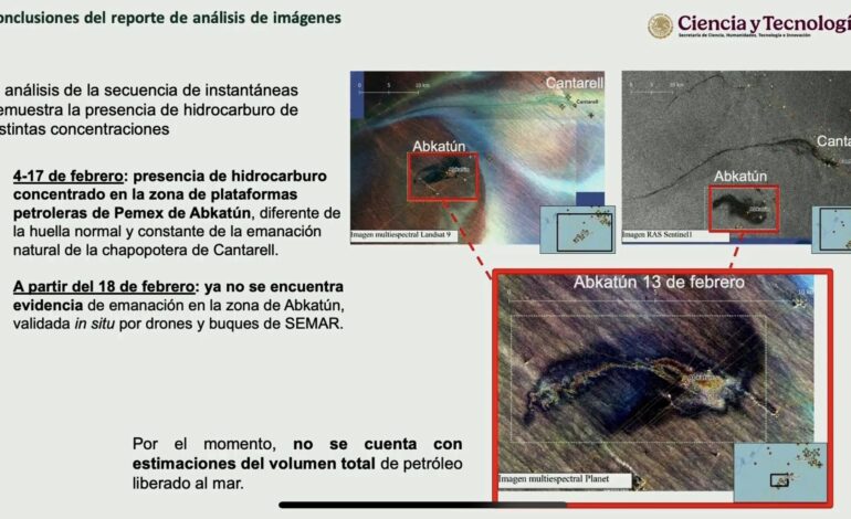 Confirma Grupo Institucional: Responsable del derrame en el Golfo ¡PEMEX!