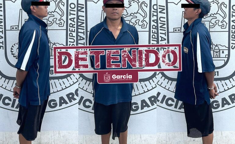 Cae en García con 40 dosis de «cristal»