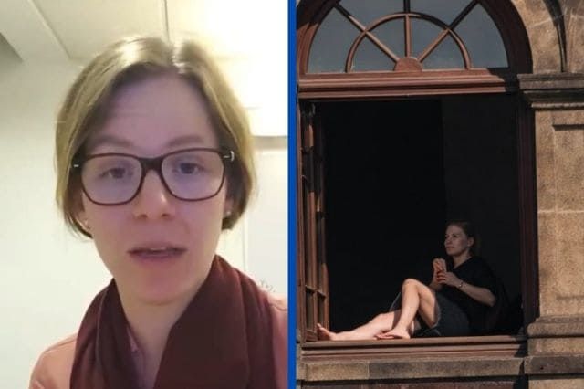 «Crucifica» la 4T a la mujer del ventanal de Palacio Nacional