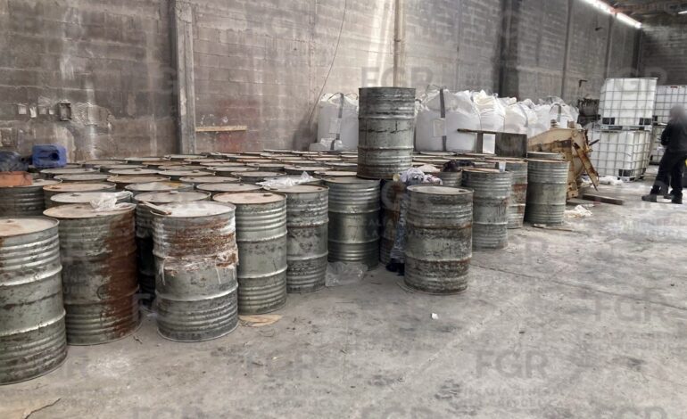 Desmantela la FGR laboratorio de drogas sintéticas en Escobedo, NL