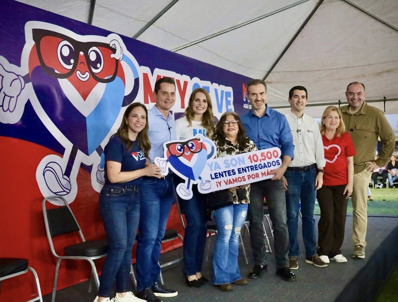 Supera programa “Monterrey se ve mejor” los 10 mil 500 lentes entregados