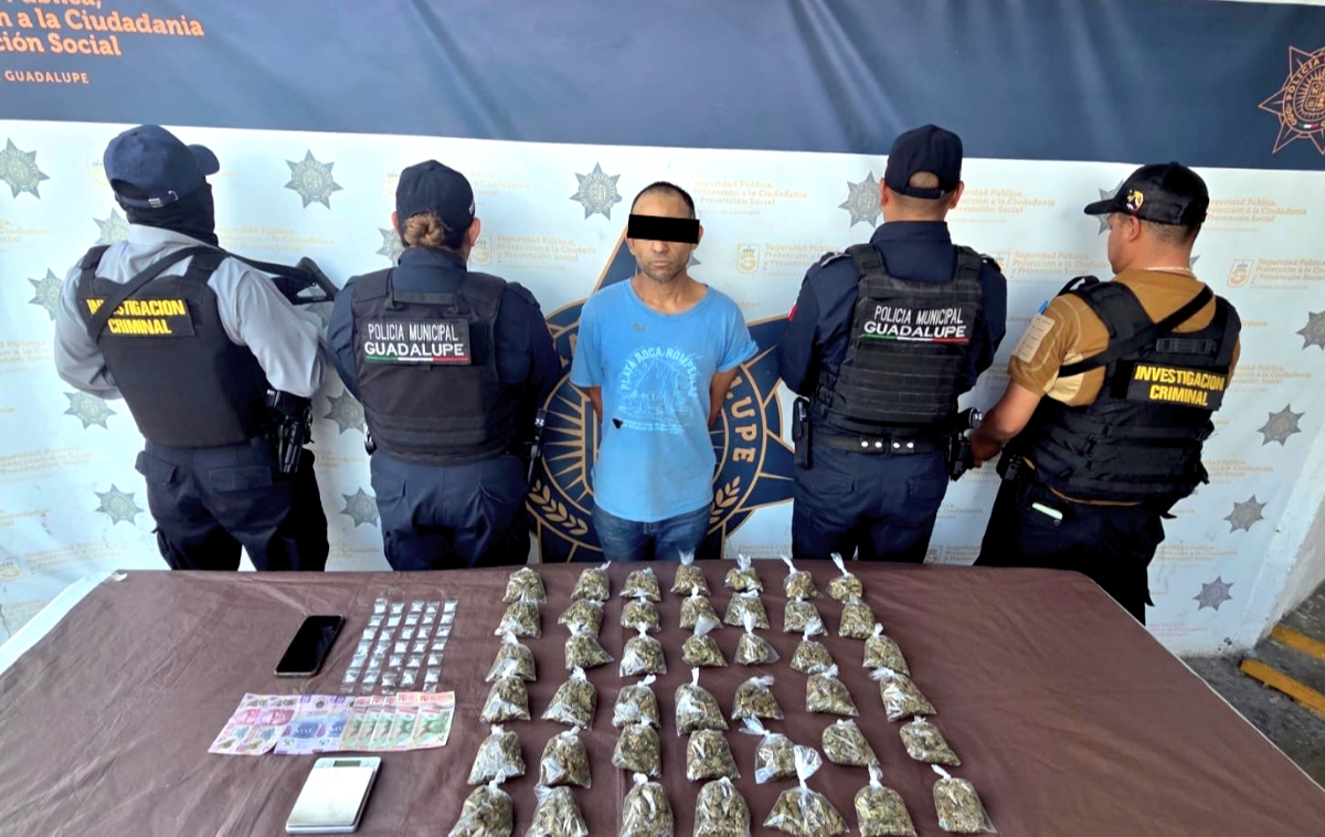 Ni Pilatos lo salva; le encuentran drogas y señalan de intento de ejecución, en Guadalupe