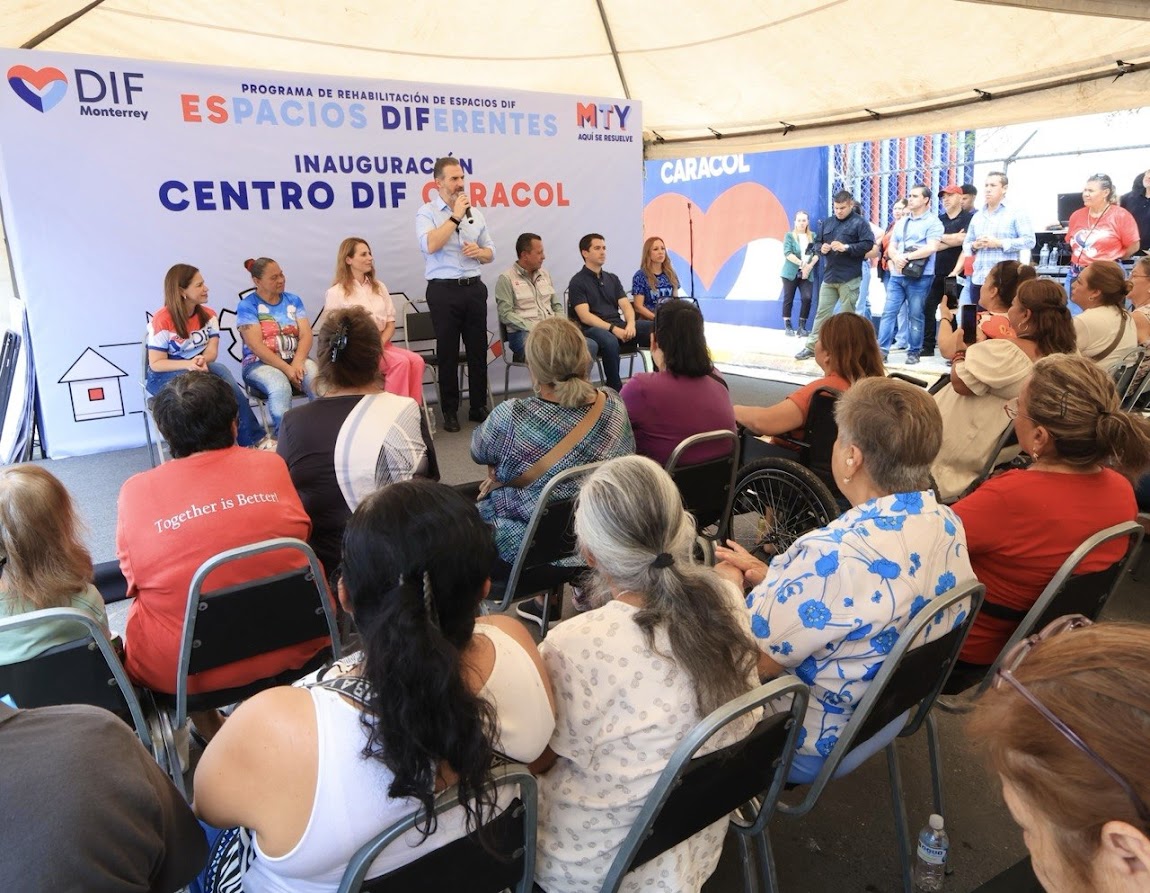 Inaugura DIF Monterrey Unidad de Rehabilitación y Centro DIF en colonia Caracol