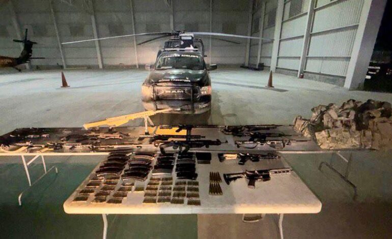 Malandros huyen y abandonan arsenal tras «topetón» contra Fuerza Civil en Dr. Coss, NL