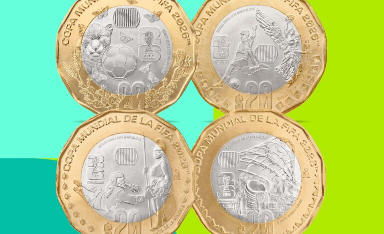 Emite Banxico monedas conmemorativas sobre la Copa FIFA 2026