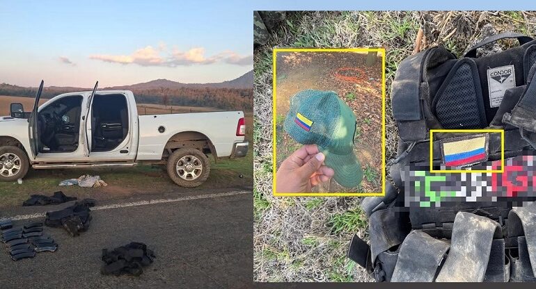 Malandros abatidos en Michoacán portaban parches con bandera de Colombia