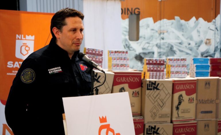 Gobierno de NL destruye más de 20 millones de cigarros ilegales
