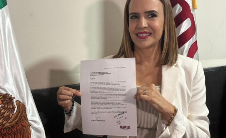 Por segunda ocasión Clara Luz busca la Gubernatura de NL: Pide licencia en Segob