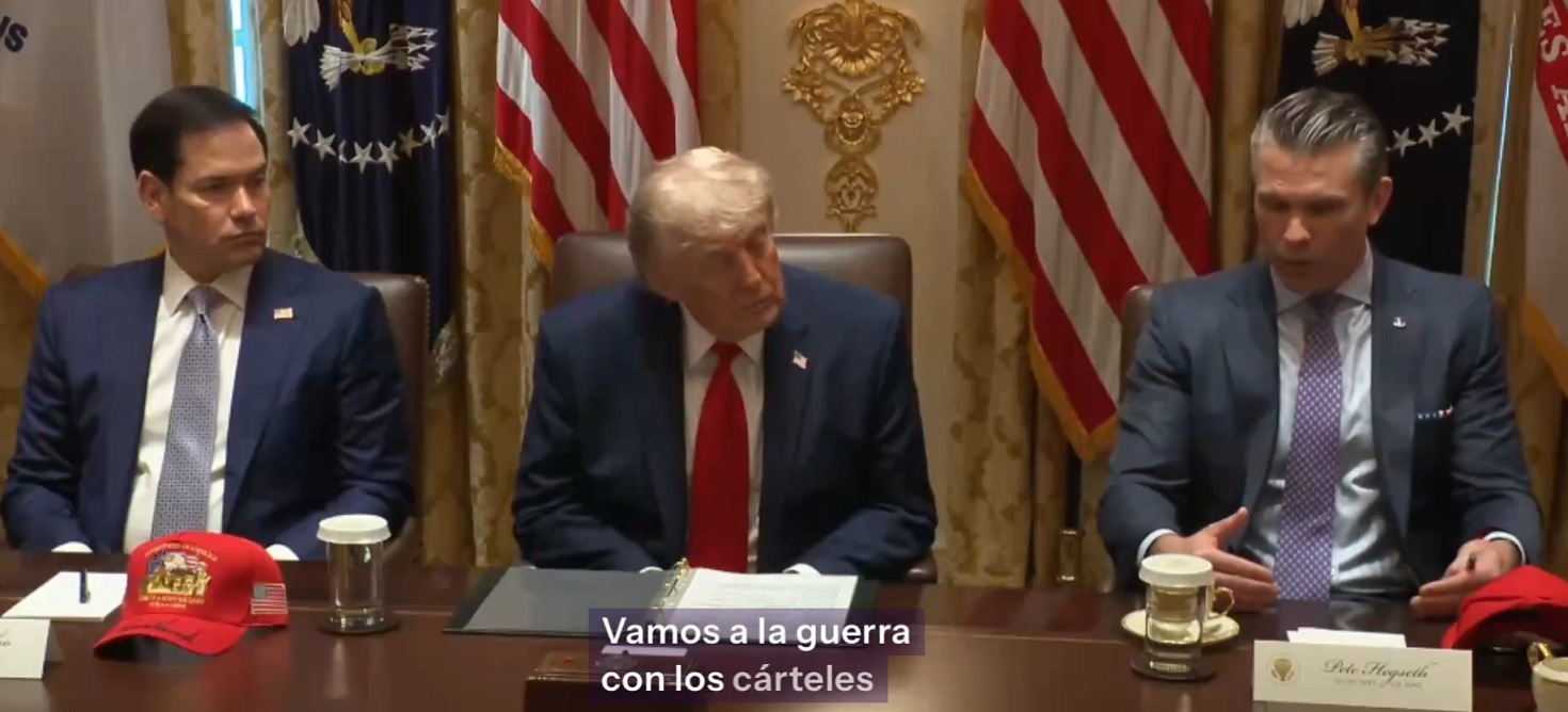 “Vamos a la guerra contra los cárteles” advierte Pete Hegseth, secretario de Guerra de EU