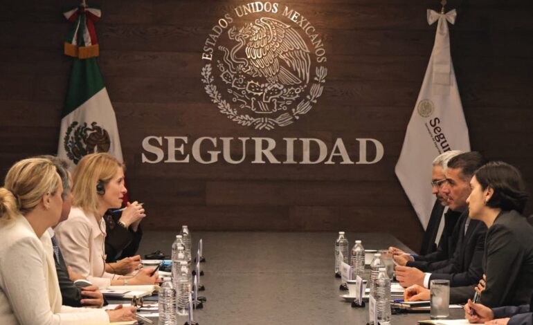 Sostiene Omar García Harfuch reunión con representante de Europol