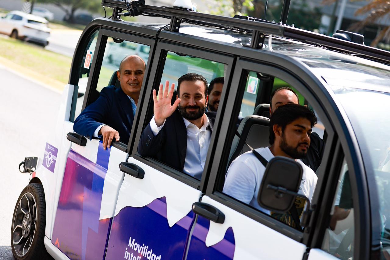 Impulsan San Pedro y el Tecnológico de Monterrey movilidad del futuro con minibús autónomo rumbo al Mundial 2026