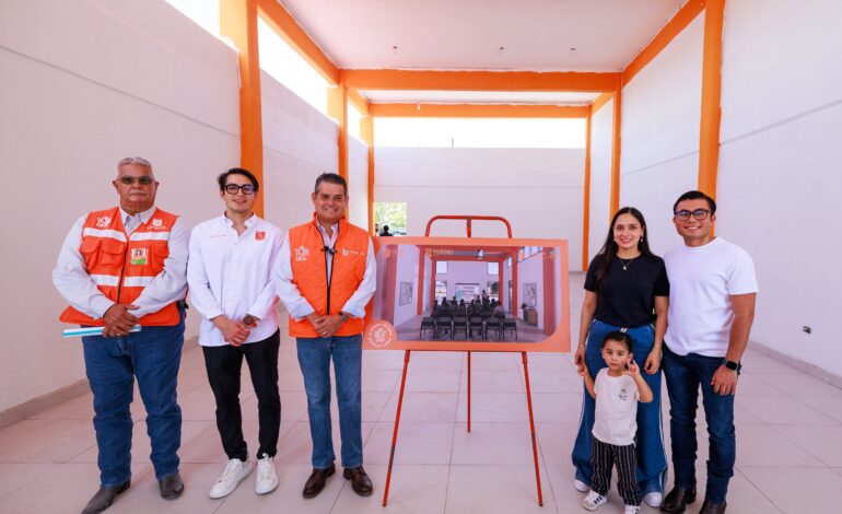 Avanza construcción de Centro Comunitario en Juárez en tiempo récord; beneficiará a más de cinco mil familias