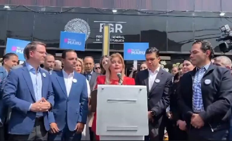 Maru Campos comparece ante la sede de la FGR en CdMx: Denuncia persecución política de la Federación