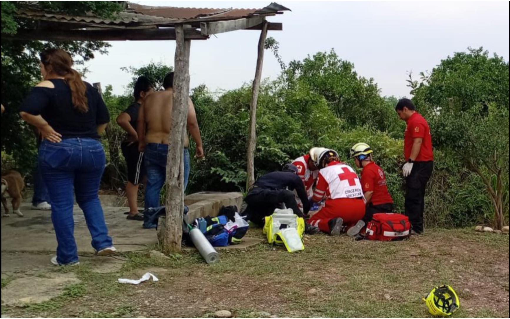 Papá muere ahogado al rescatar a su hijo de la corriente de agua en Montemorelos