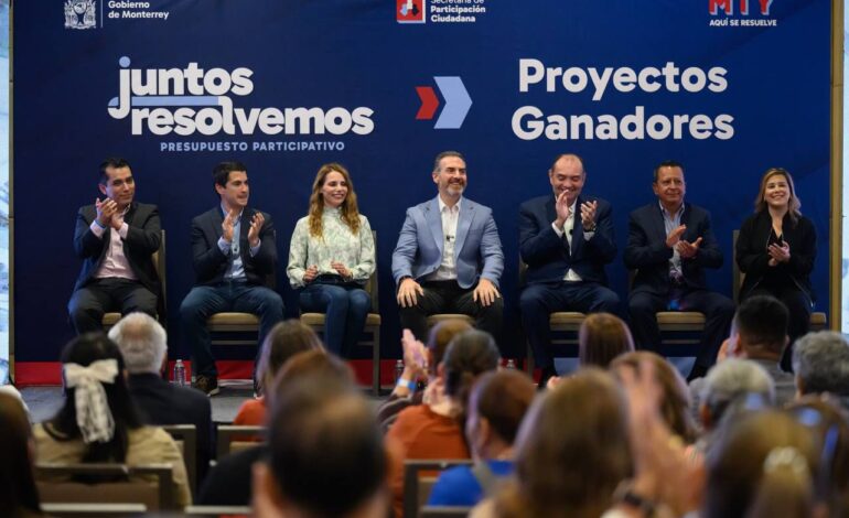 Presenta Monterrey obras ganadoras del Presupuesto Participativo 2025