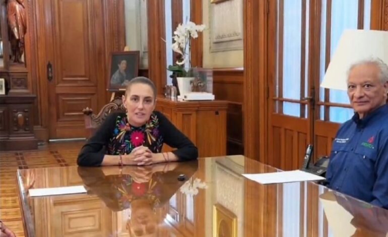 Salida de Víctor Rodríguez de Pemex no fue por derrame en el Golfo asegura Sheinbaum