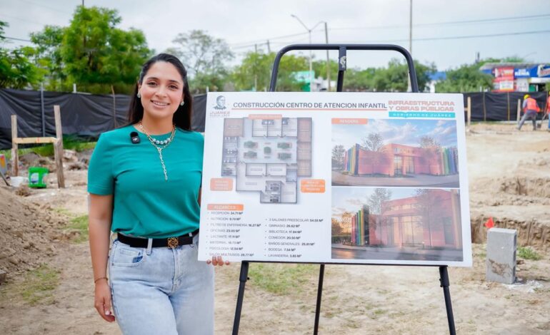 Arranca Mónica Oyervides construcción de nuevo Centro de Atención Infantil