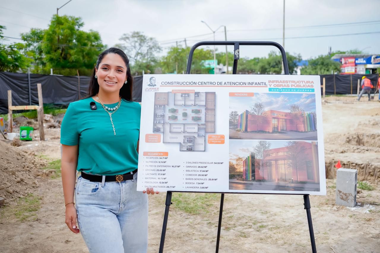 Arranca Mónica Oyervides construcción de nuevo Centro de Atención Infantil