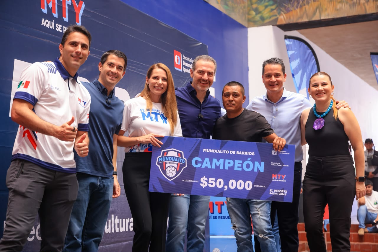 Entregan premios a campeones del Mundialito de Barrios Monterrey y Regio Play