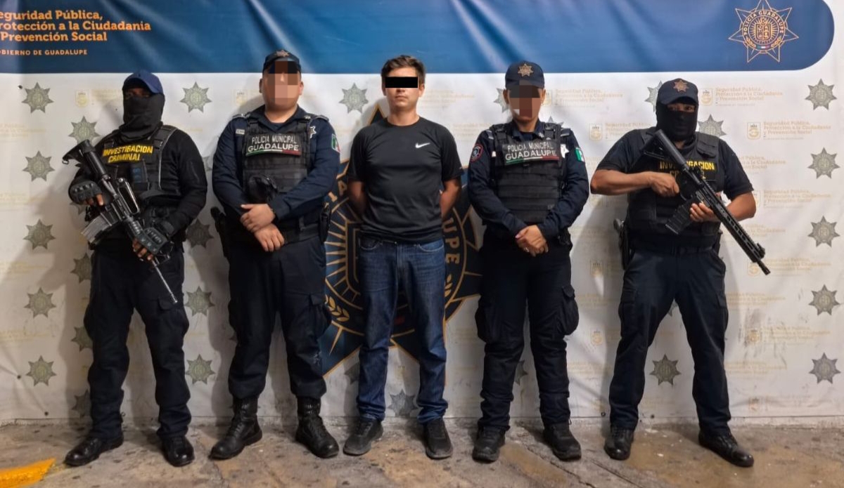 Detienen a presunto agresor de ataque a balazos en la Santa Cruz, en Guadalupe