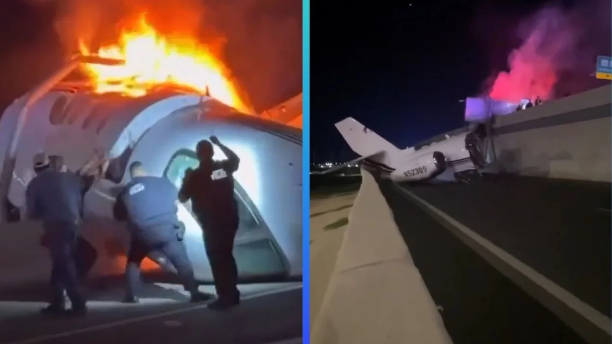 Avioneta se desploma e incendia en carretera de Laredo, Tx; reportan un deceso