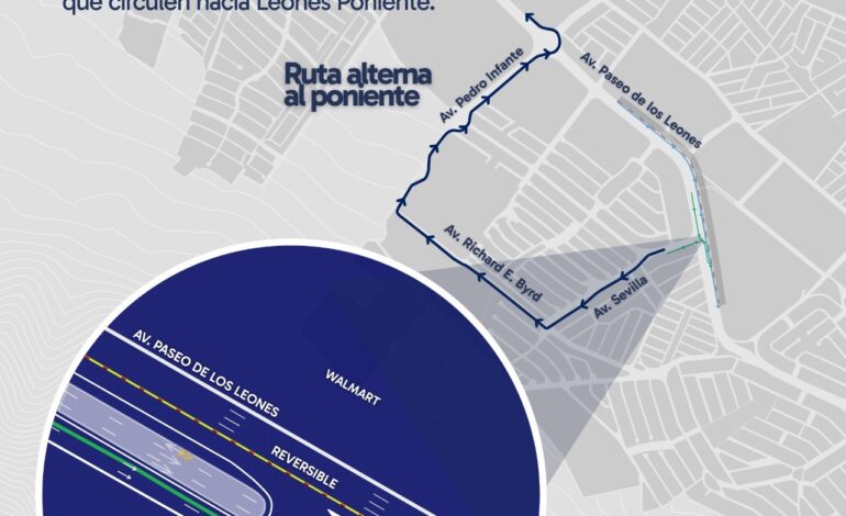 Someterán a prueba ampliación del carril reversible matutino en Leones