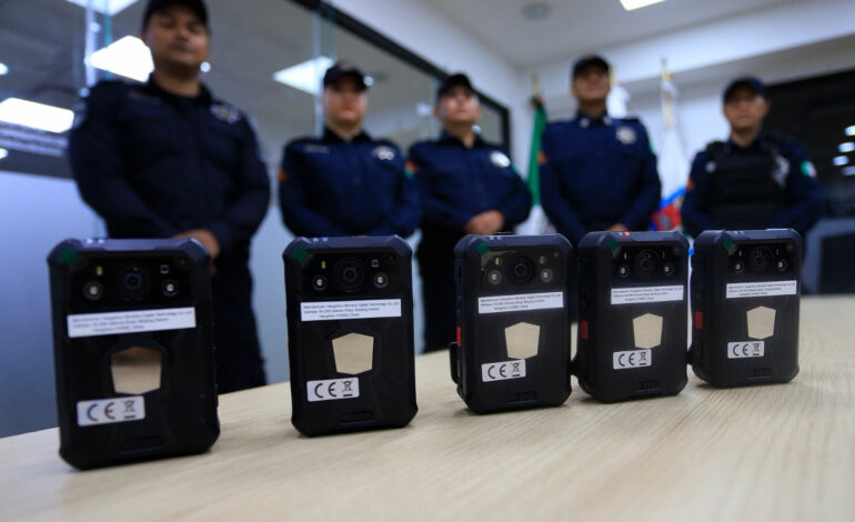 Refuerza Guadalupe táctica policiaca con 300 cámaras corporales