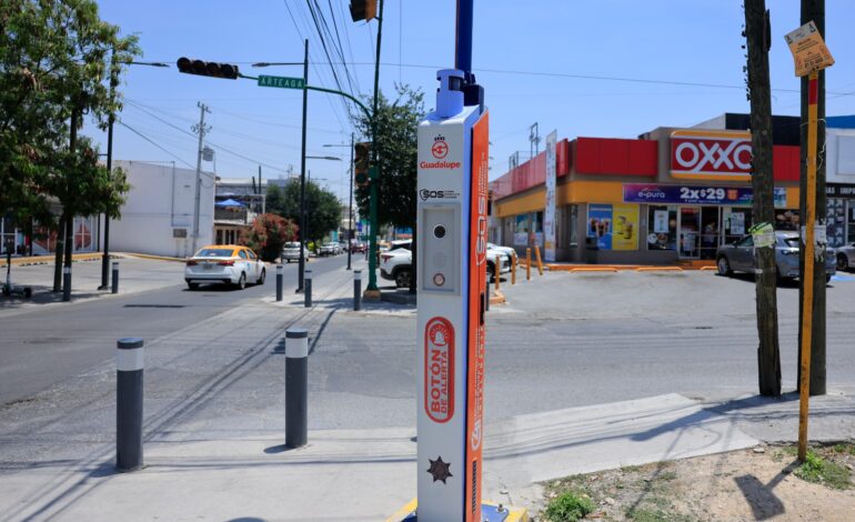 Activa Guadalupe 108 dispositivos de video vigilancia y botón de auxilio