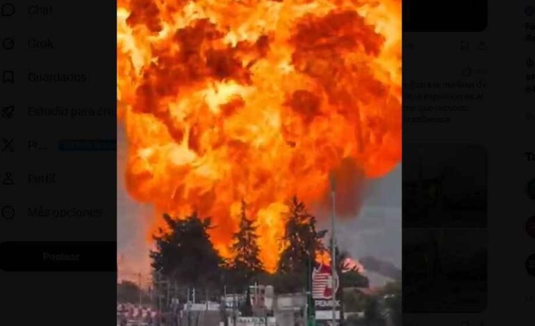 Estallan pipas de gas en Tepeaca, Puebla; evacúan a cerca de 2 mil personas