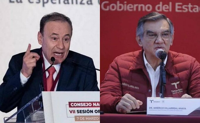 Tiene EU a Gobernadores de Sonora y Tamaulipas, ambos de Morena ¡en la mira!