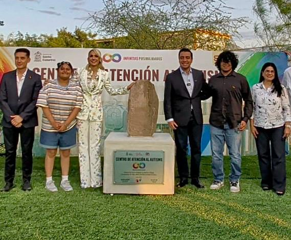 Coloca Nava primera piedra de centro de atención al autismo, obra insignia en Santa Catarina